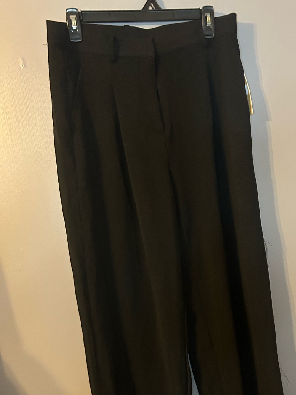 Hope & Harlow NWT Black High Rise Wide Leg Dress Pants Size Medium - Picture 2 of 4